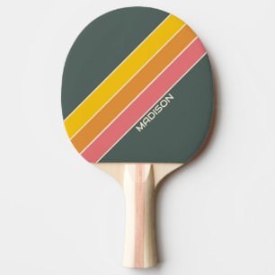 Retro Personalised Name Ping Pong Paddle