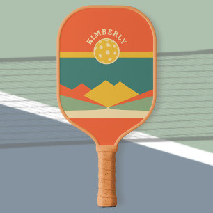 Retro Personalised Pickleball Paddle - DIY Name