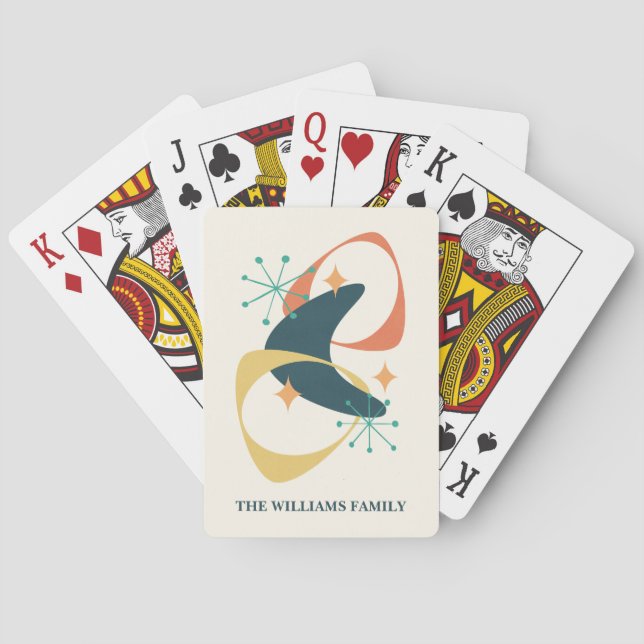 Retro Personalised Playing Cards (Back)