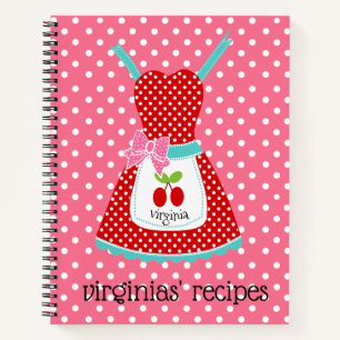 Retro Personalised Recipe Book