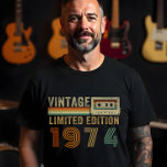 Retro Personalised Vintage Year – Limited Edition T-Shirt<br><div class="desc">Retro Personalised Vintage Year T-Shirt – Limited Edition Throwback - Step back in time with this retro-inspired "Vintage Limited Edition" t-shirt, complete with a bold, nostalgic design featuring a cassette tape and groovy fonts straight out of Gen X times. The best part? You can customise the year to match your...</div>