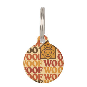 Retro Pet Vibes Pet Tag