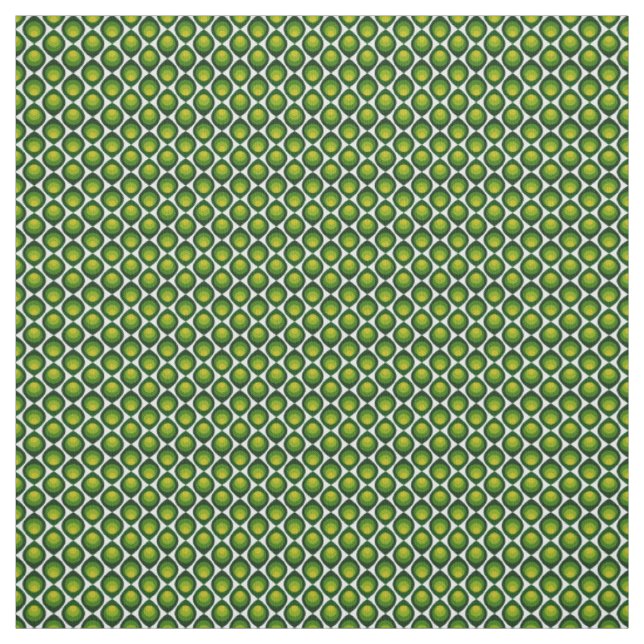 Retro petals design - Shade of green Fabric (Swatch)