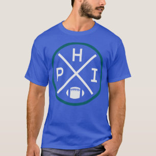 Retro Philadelphia Football Emblem Vintage PHI  T-Shirt