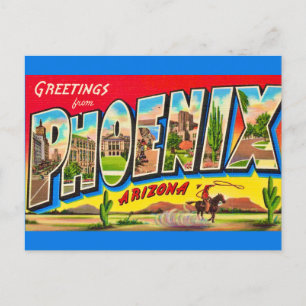 Retro Phoenix Arizona Postcard