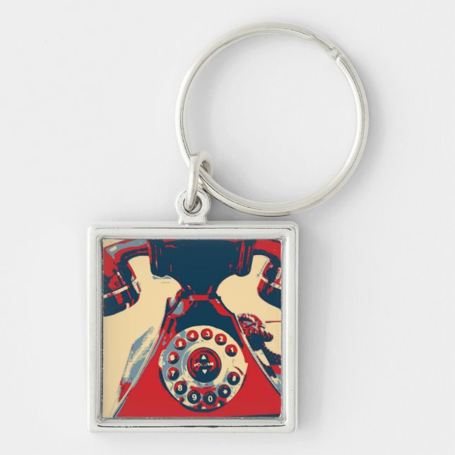 Retro Phone Key Ring (Front)