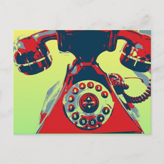 Retro Phone Postcard (Front)