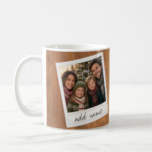 Retro Photo Frame - Square Instagram Rustic Wood Coffee Mug