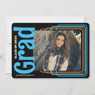 Retro Photo Graduation Invitation