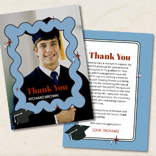 Retro Photo Graduation Thank You Card 2026