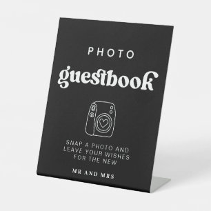 Retro Photo Guestbook   Wedding photo booth sign