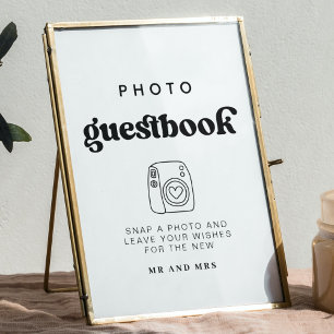 Retro Photo Guestbook Wedding photo booth sign