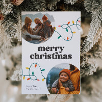 Retro Photo Merry Christmas Card