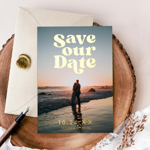 Retro Photo Save the Date