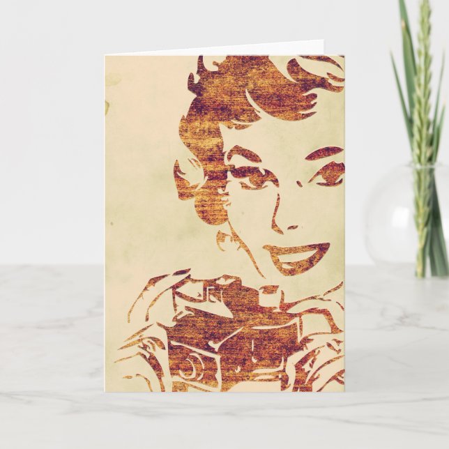 Retro photographer card (Front)