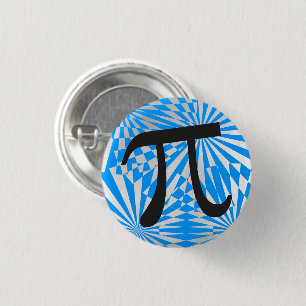 Retro Pi Symbol 3 Cm Round Badge
