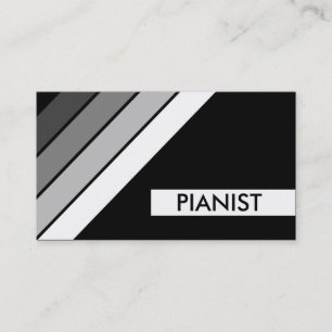 retro PIANIST Business Card