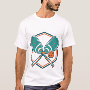 Retro Pickleball Club T-Shirt - Vintage Sport Padd