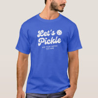 Retro Pickleball Lets Pickle Personalised Text 