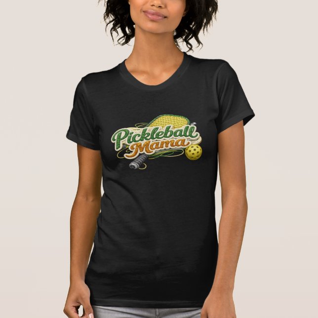 Retro Pickleball Mama Mother's Day  T-Shirt (Front)
