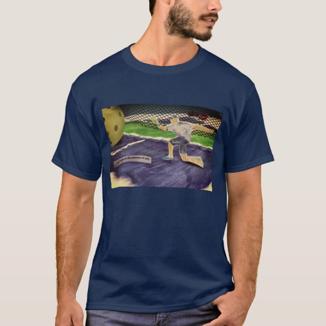 Retro Pickleball play  T-Shirt (Front)