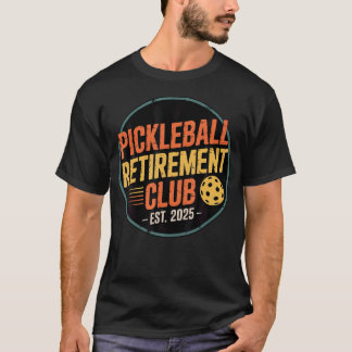 Retro Pickleball Retirement Club Apparel Retro T-Shirt
