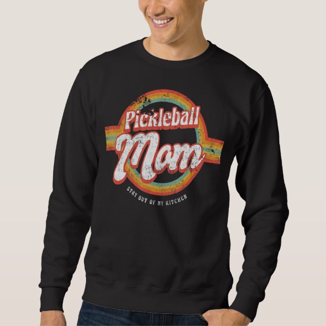 Retro Pickleball Team Clothing  Mother's Day Pickl Sweatshirt (Front)