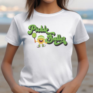 Retro Pickleballer Funny pickleball T-Shirt
