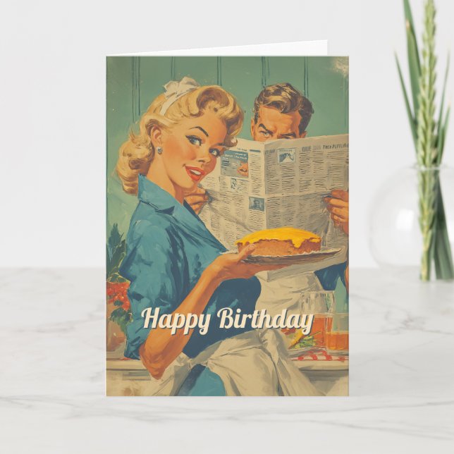Retro Pie and Paper Charm Invitation (Front)