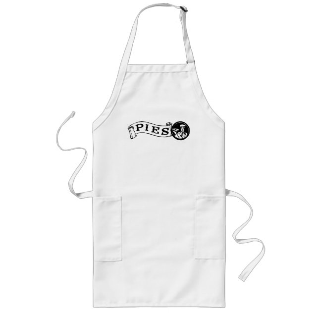 Retro Pies Long Apron (Front)