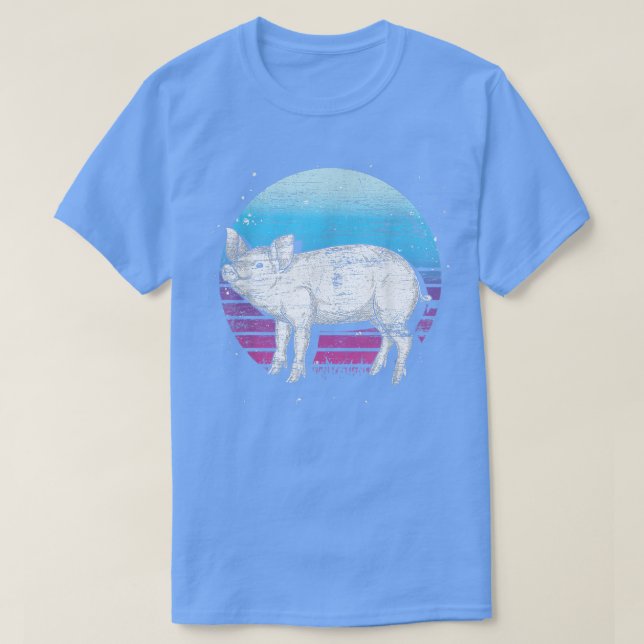 Retro Pig 5178  T-Shirt (Design Front)