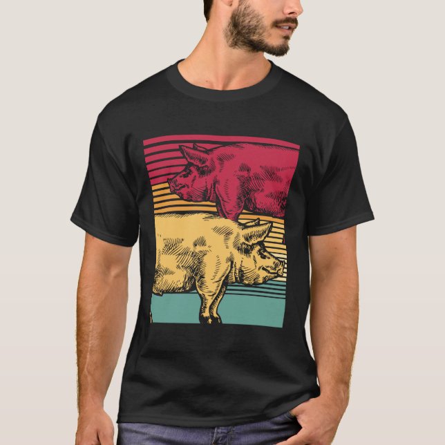 Retro pig T-Shirt (Front)
