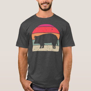 Retro Pig Vintage Pig Animal Farm Family Farmer 80 T-Shirt