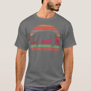 Retro Pig Vintage Pig Silhouette Farmer Animal Lov T-Shirt