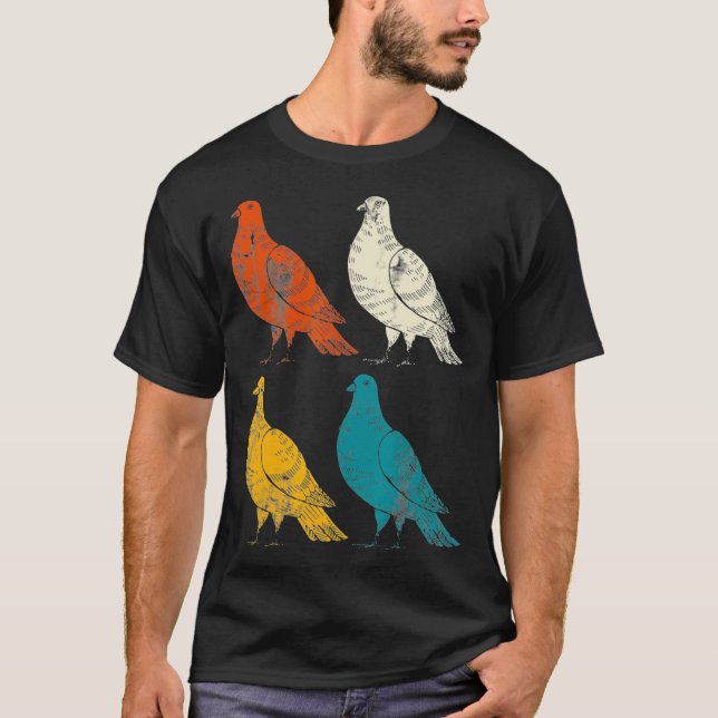 Retro Pigeon T-Shirt (Front)