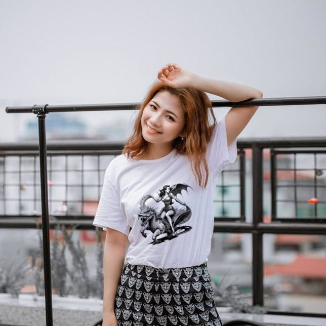 Retro Pin-Up Dragon Tee ! (Retro Pin-Up Dragon Tee!)