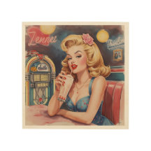 Retro Pin-up Girl Acrylic