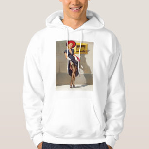 Retro Pin-Up Girl Hoodie