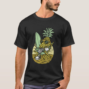 Retro Pineapple Aloha Hawaii Summer Cool Vintage P T-Shirt