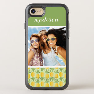 Retro Pineapples   Add Your Photo & Name OtterBox Symmetry iPhone 8/7 Case