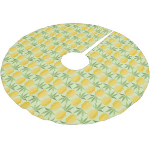 Retro Pineapples Brushed Polyester Tree Skirt
