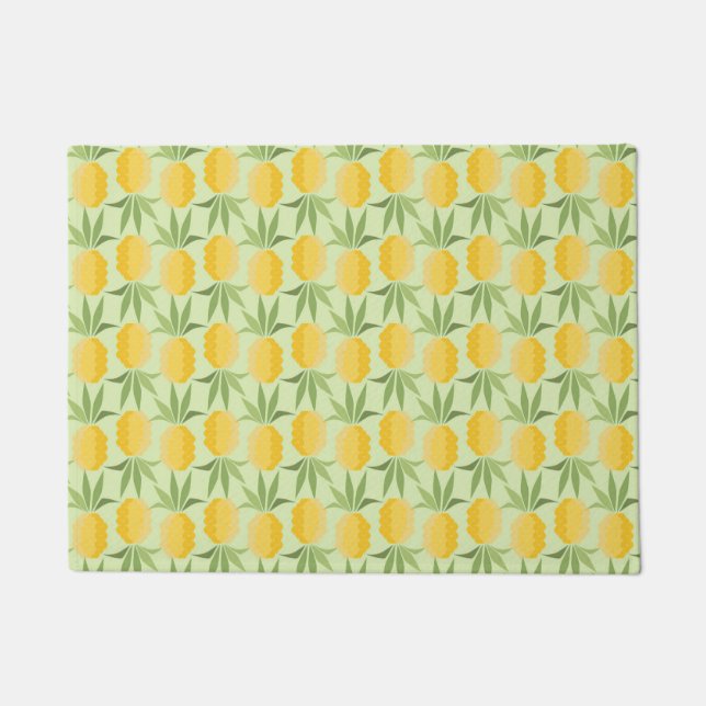 Retro Pineapples Doormat (Front)