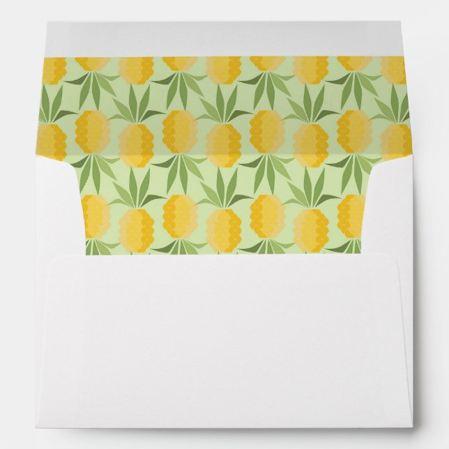 Retro Pineapples Envelope (Back (Bottom))