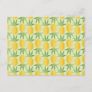 Retro Pineapples Postcard