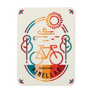 Retro Pinellas Bike Trail Magnet