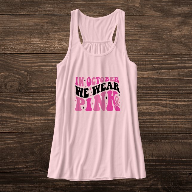 Retro Pink and Black Breast Cancer Awareness Singlet (Creator Uploaded)
