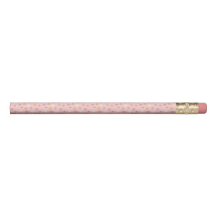 Retro Pink and Orange Daisy Floral Pencil