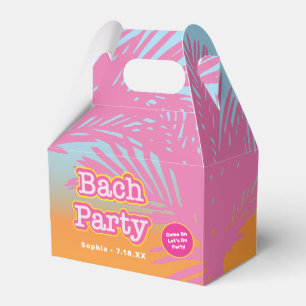 Retro Pink Bach Party Favour Box