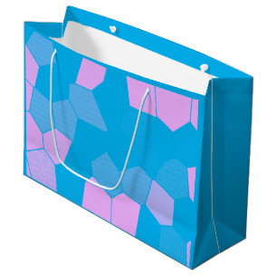 Retro - Pink/Blue Large Gift Bag