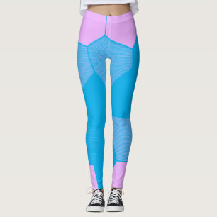 Retro Pink/Blue Leggings